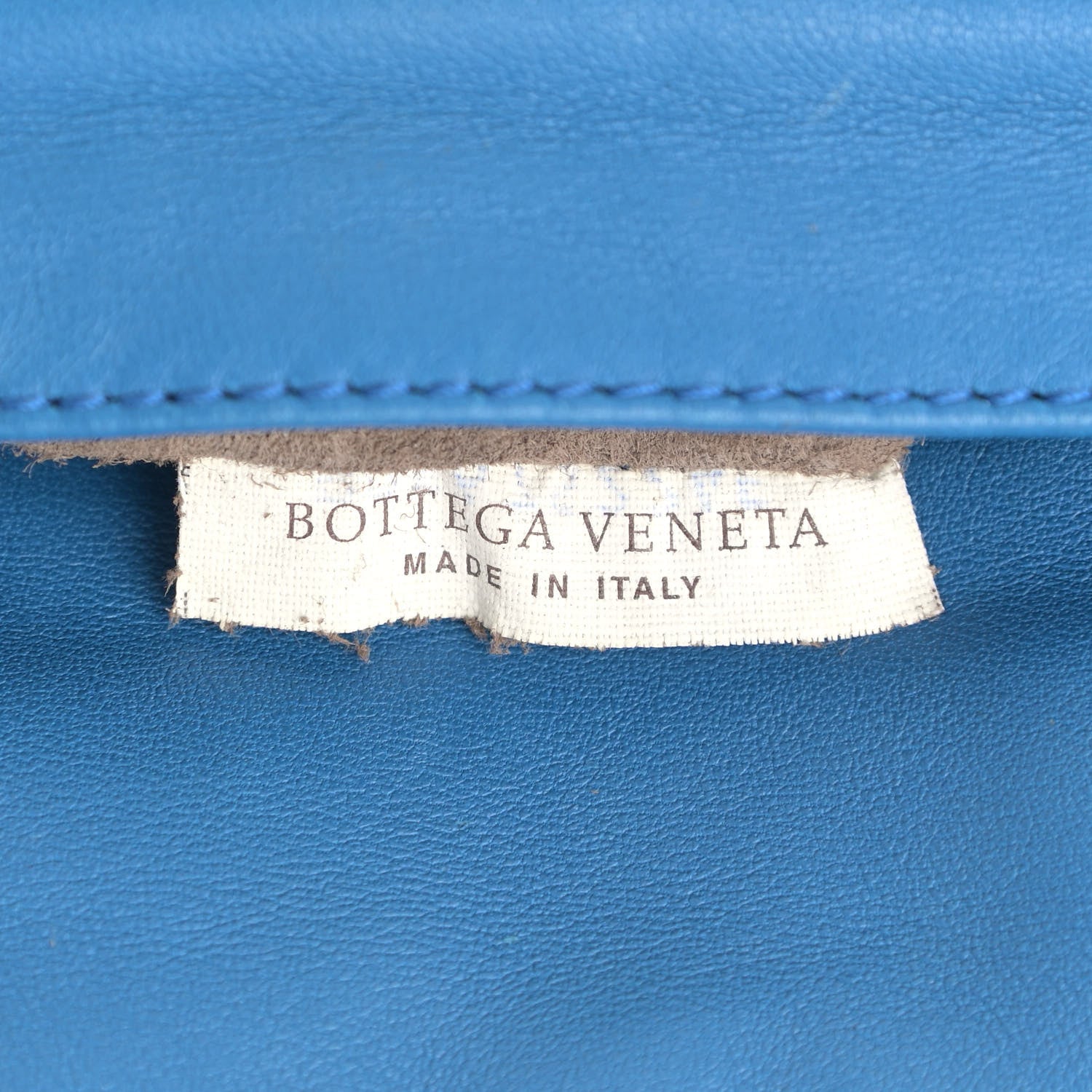 Bottega Veneta Nappa Intrecciato Small Chain Crossbody Blue 8 of 14