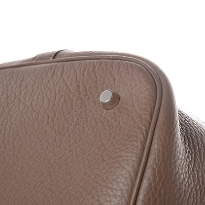 Hermes Taurillon Clemence Picotin Lock TGM Etoupe 10 of 11