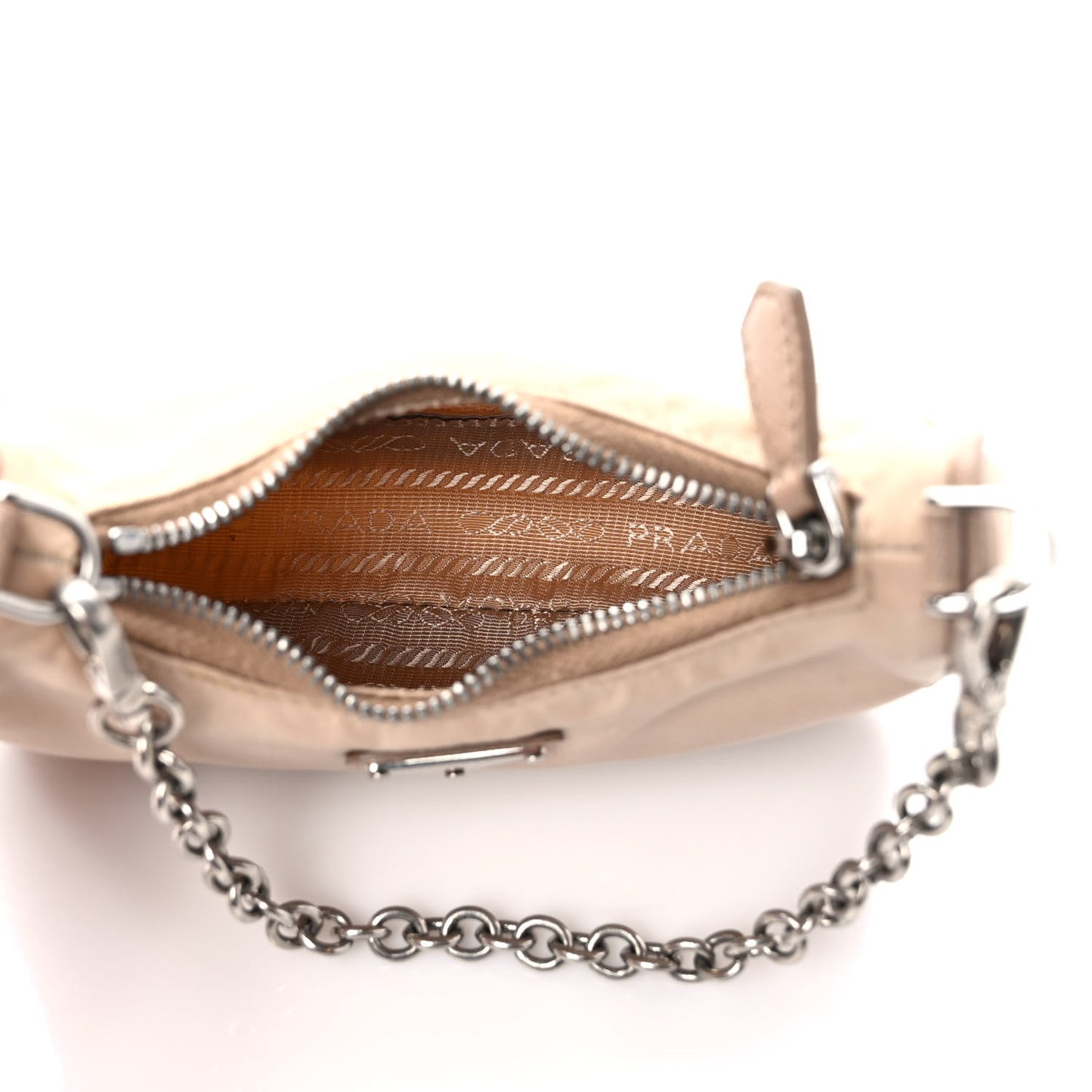 Tessuto Nylon Saffiano Mini Re-Edition 2000 Shoulder Bag Cammeo