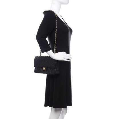 Chanel Lambskin Quilted Medium Double Flap Black 2 of 11