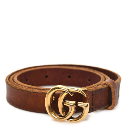 Gucci Faded Calfskin Double G 20mm Belt 75 30 Cuir 1 of 5