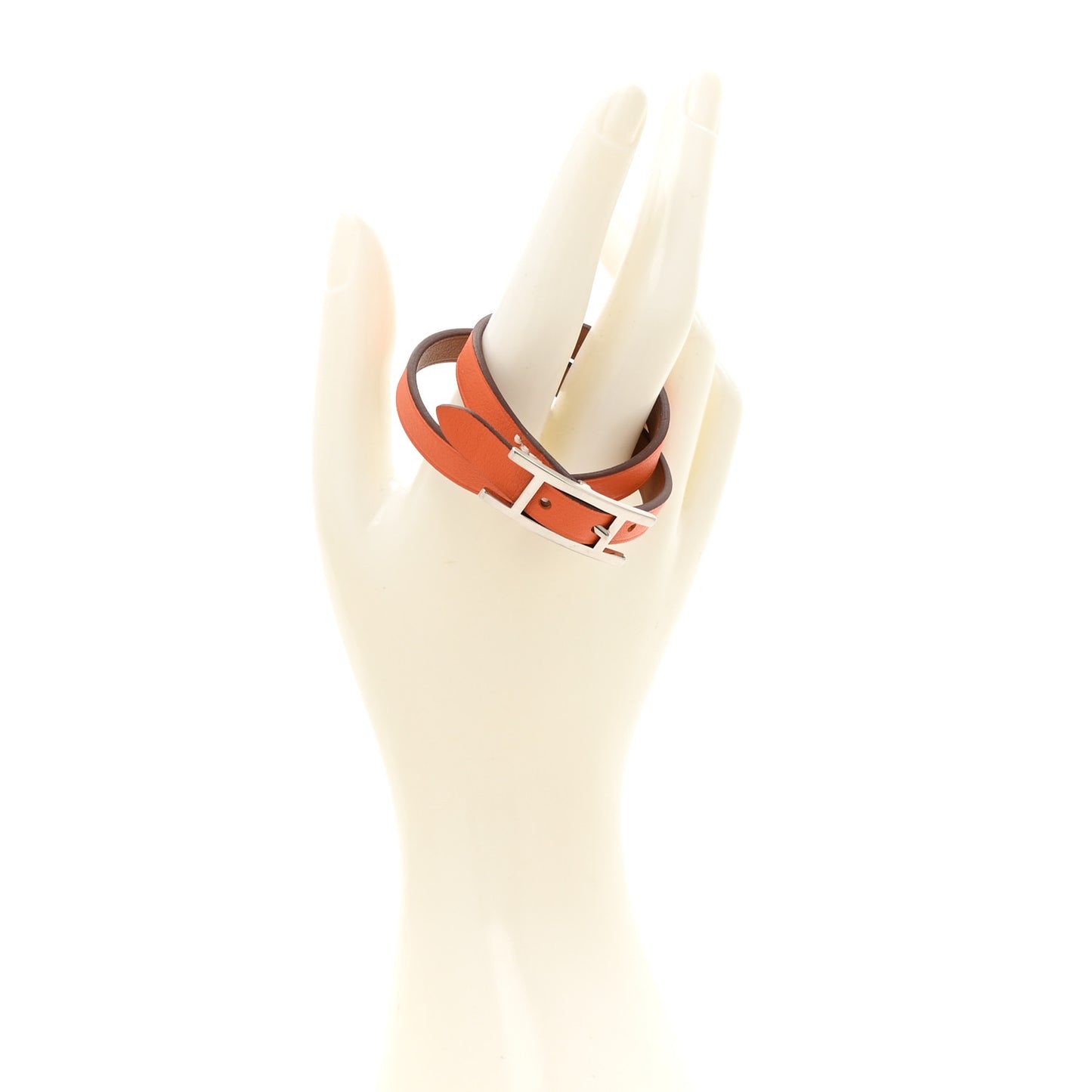 Swift Hapi 3 MM Triple Tour Wrap Bracelet Orange Poppy