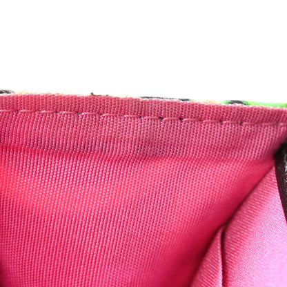 Chanel Fabric Printed Chanel 19 Wallet On Chain WOC Black Multicolor 15 of 15