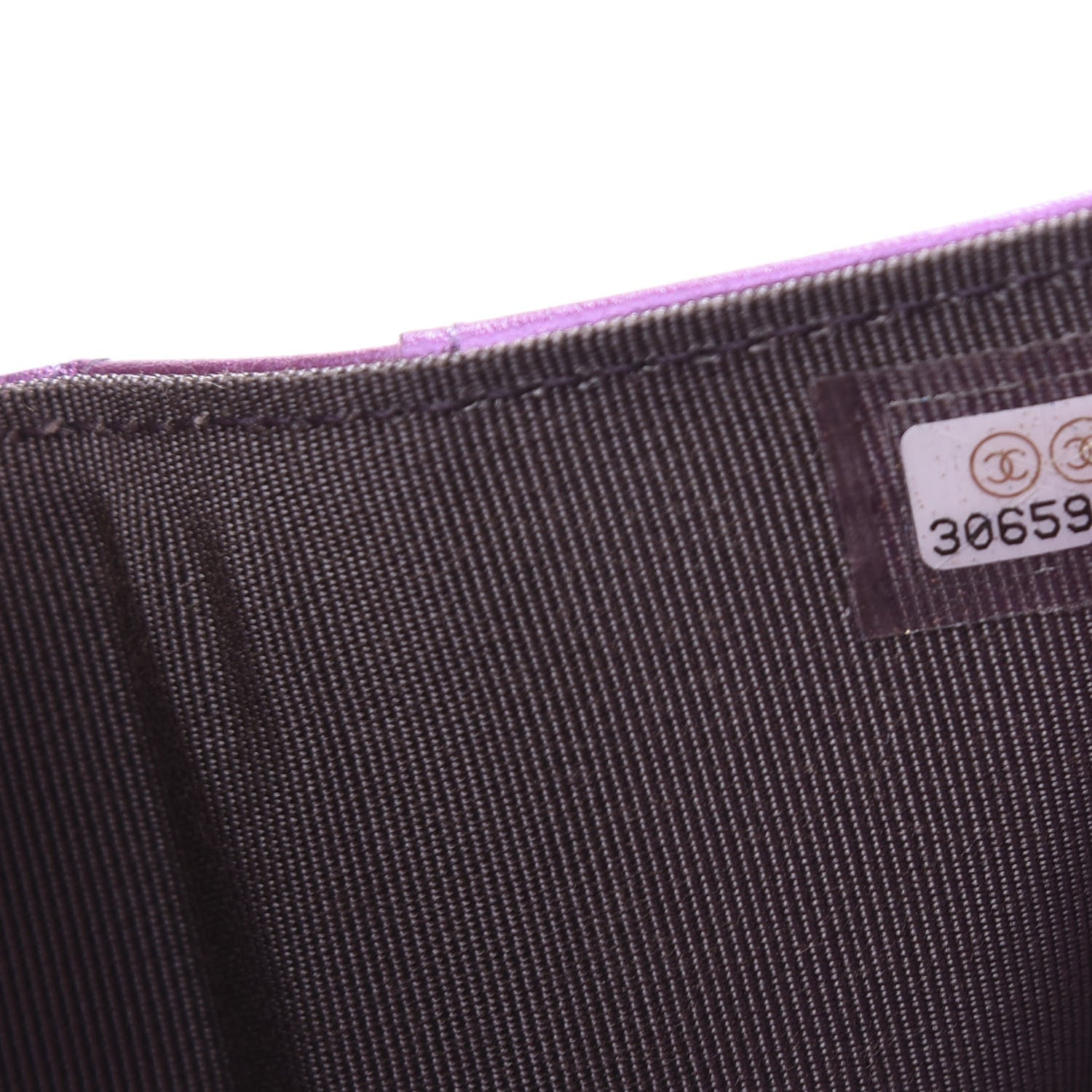 Chanel Iridescent Lambskin Small Quilted Flap Wallet Purple 8 of 9