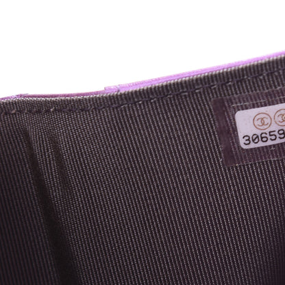 Chanel Iridescent Lambskin Small Quilted Flap Wallet Purple 8 of 9