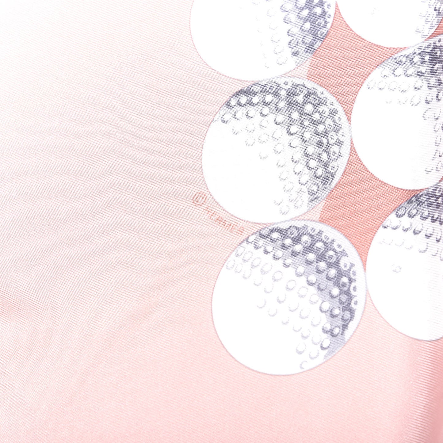 Silk Balles De Golf II Pocket Square Rose Camaieu Gris
