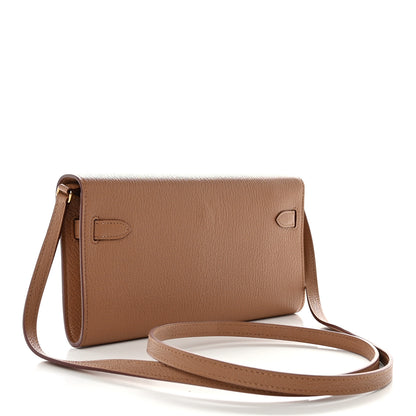 Hermes Chevre Mysore Kelly Wallet To Go Quebracho 3 of 9