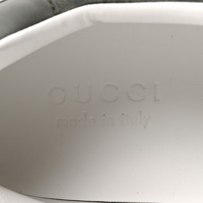 Gucci GG Supreme Monogram Web Mens New Ace Sneakers 9 Green 8 of 10