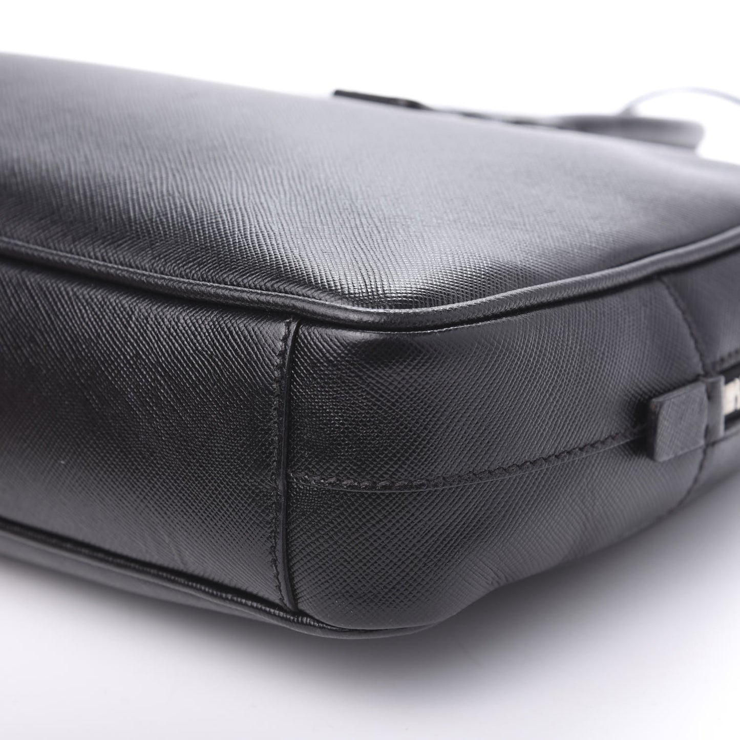 Saffiano Lux Bowler Black