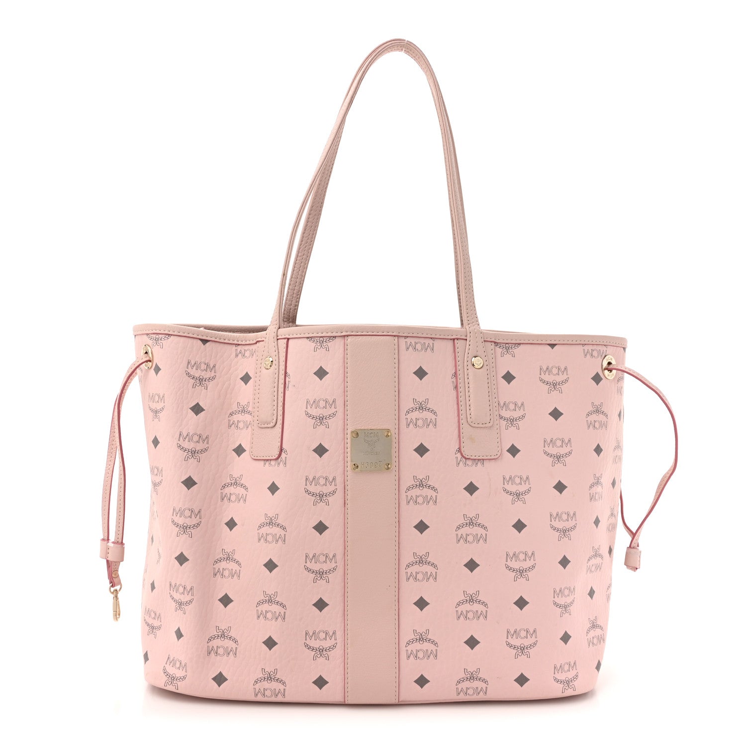 MCM Visetos Medium Liz Reversible Shopper Tote Powder Pink 1 of 21