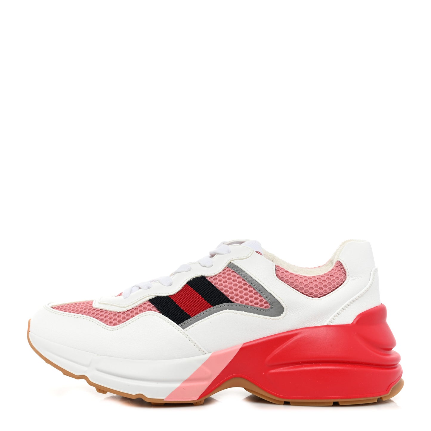Lavaredo Eco Fabric Mesh Web Womens Rhyton Reflective Sneakers 38.5 Great White Water Rose Silver