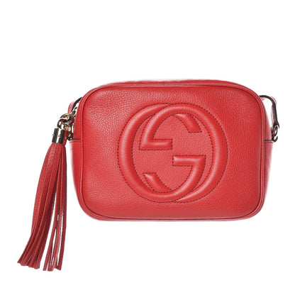 Gucci Pebbled Calfskin Small Soho Disco Bag Tabasco Red 1 of 12