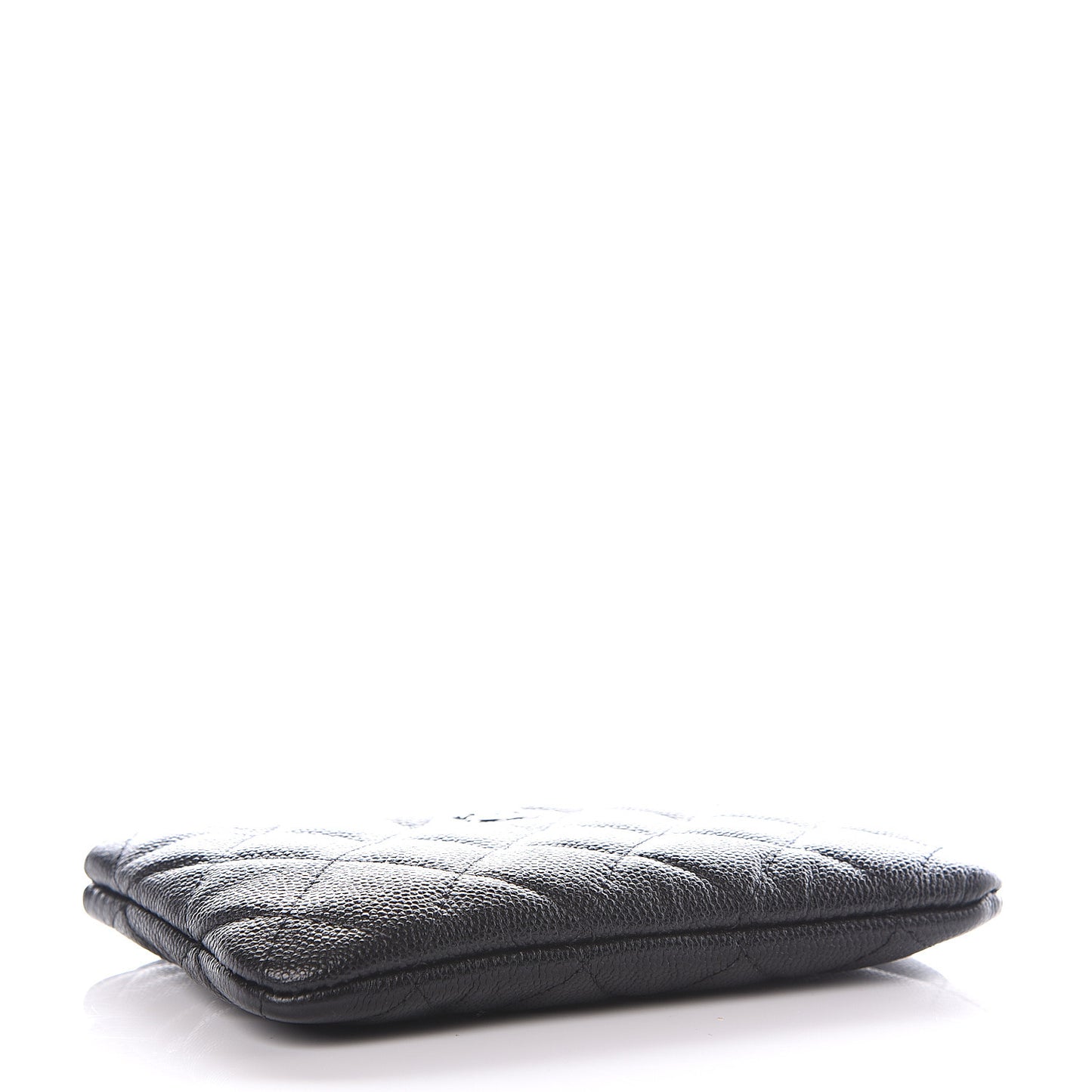Caviar Quilted Small Cosmetic Case Black