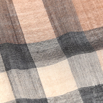 Burberry Wool Silk Gauze Ombre Giant Check Scarf Trench 5 of 6