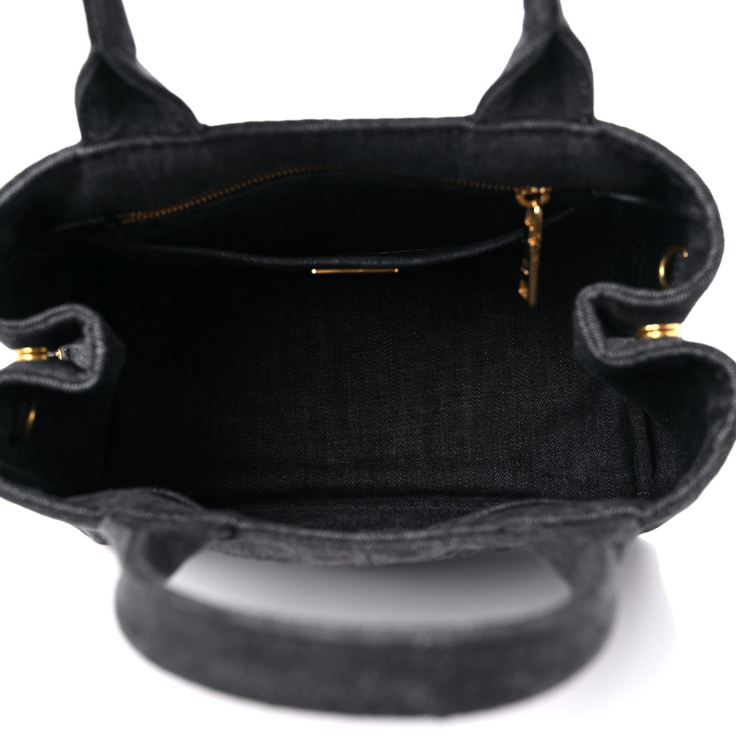 Denim Small Logo Tote Black
