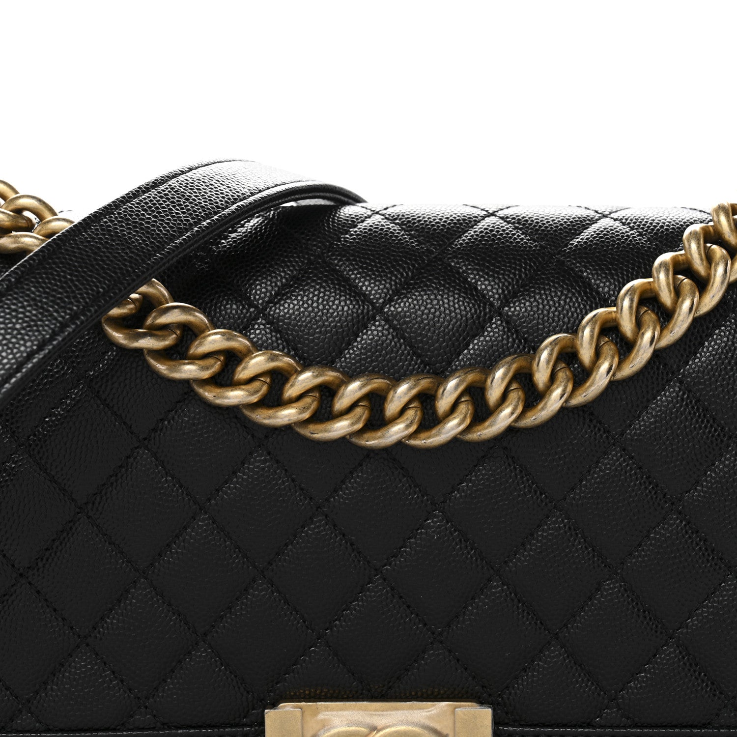 Chanel Caviar Quilted Medium Boy Flap Black 8 of 11