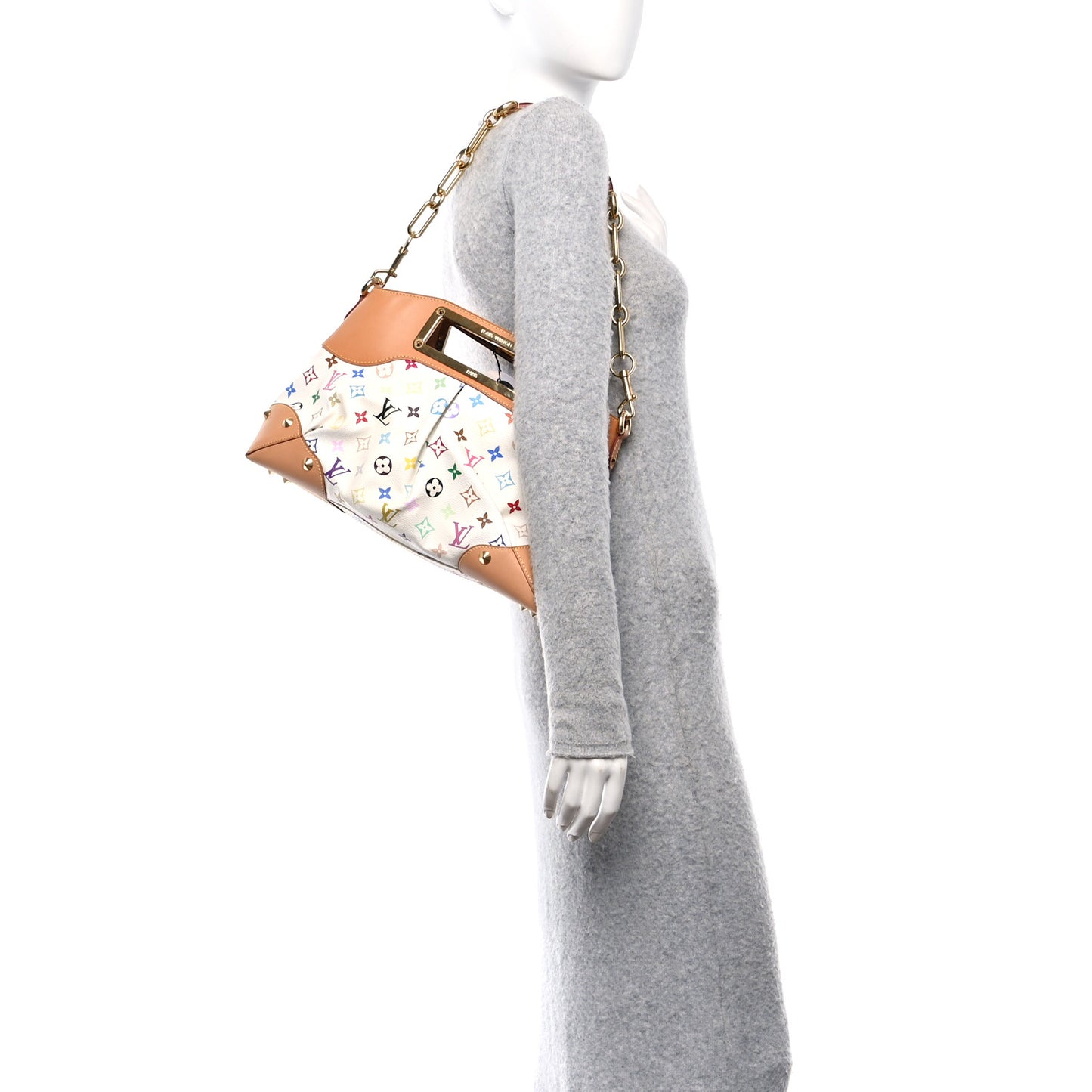 Monogram Multicolor Judy MM White
