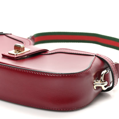 Gucci Boarded Dyana Lux Mini Moon Side Shoulder Bag Rosso Ancora 10 of 10