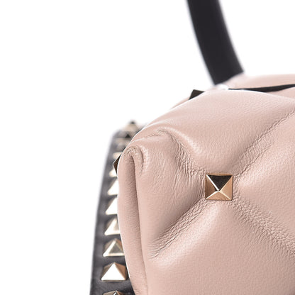Valentino Garavani Nappa Medium Candystud Top Handle Bag Black Poudre 12 of 16