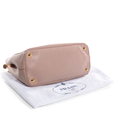 Prada Saffiano Lux Small Double Zip Tote Cammeo 4 of 10