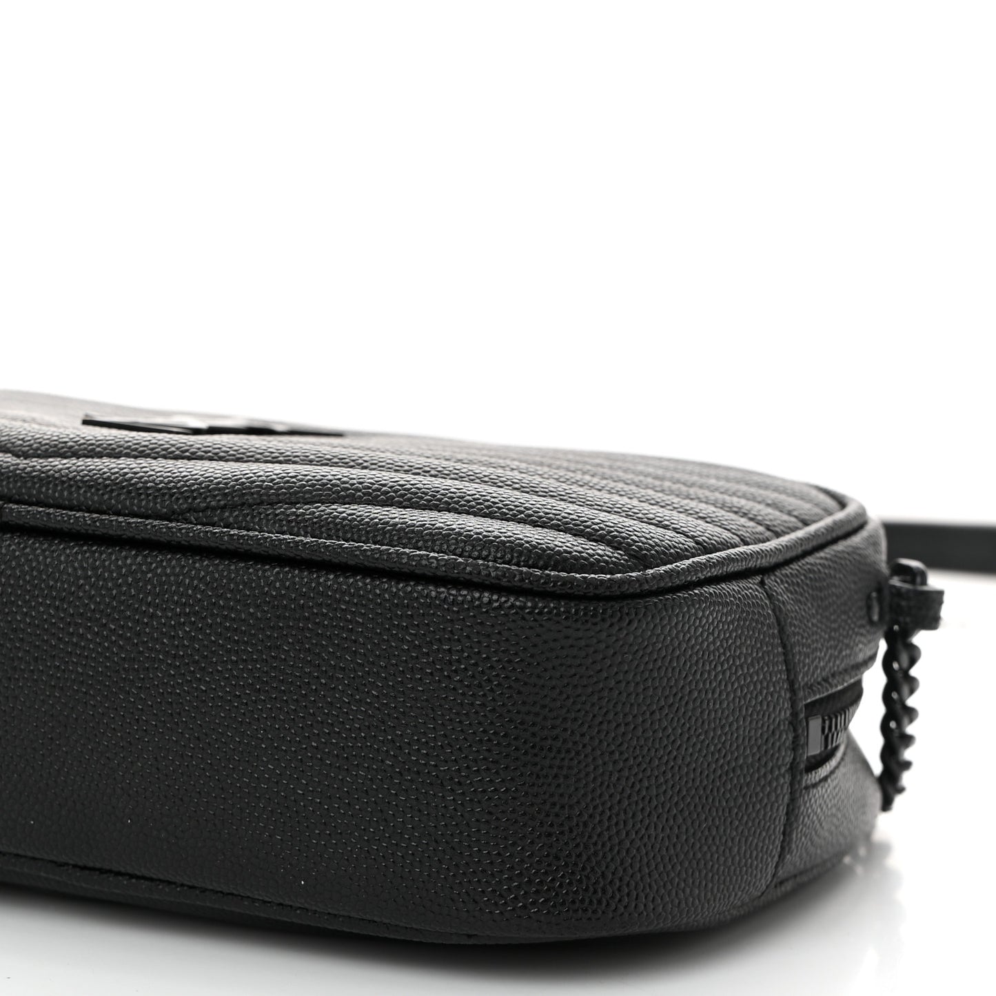 Grain De Poudre Matelasse Monochrome Monogram Mini Lou Camera Bag Black