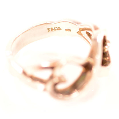 Tiffany Sterling Silver Paloma Picasso Double Loving Heart Ring 8.5 4 of 7