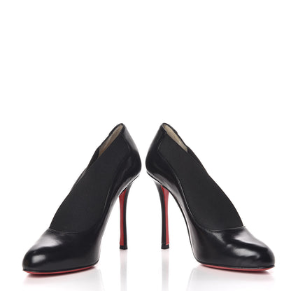 Christian Louboutin Shiny Nappa Toot Couverte 100 Pumps 36 Black 5 of 13