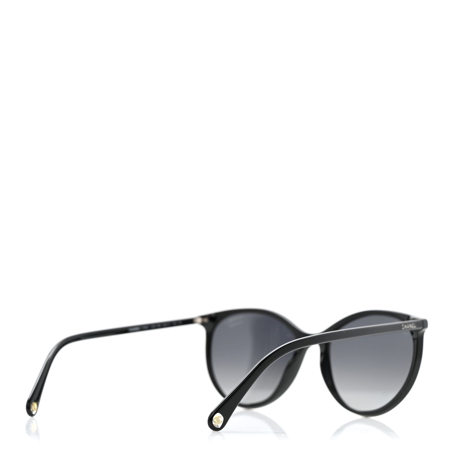 Chanel Acetate Pantos Cat Eye Sunglasses 5448 Black 4 of 8