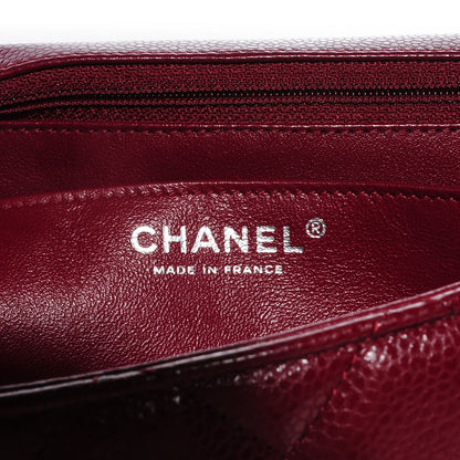 Chanel Caviar Maxi Single Flap Dark Red 6 of 8