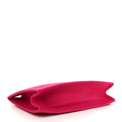 Saint Laurent Wool Rive Gauche Tote Fuchsia 4 of 9