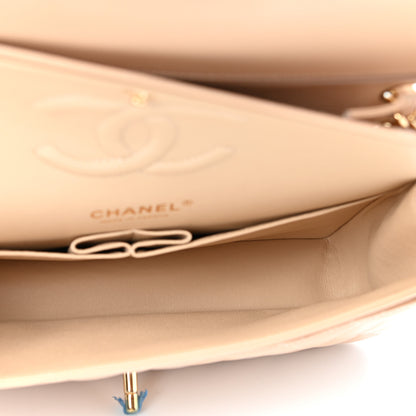 Chanel Caviar Quilted Medium Double Flap Beige 5 of 12