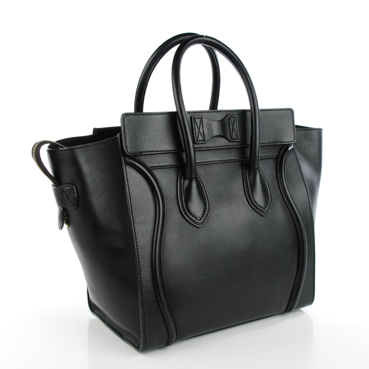 Celine Smooth Calfskin Mini Luggage Black 3 of 8