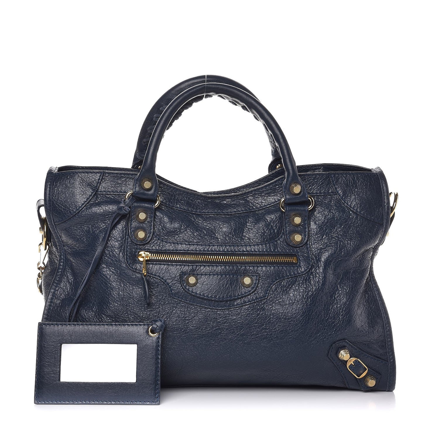 Agneau Giant 12 Gold Hardware City Bleu Obscur