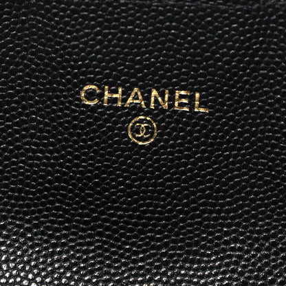 Chanel Caviar Quilted Medium Gusset Flap Wallet Black 6 of 10