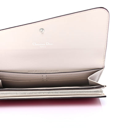 Christian Dior Smooth Calfskin Diorissimo Long Wallet Fuchsia White 4 of 4