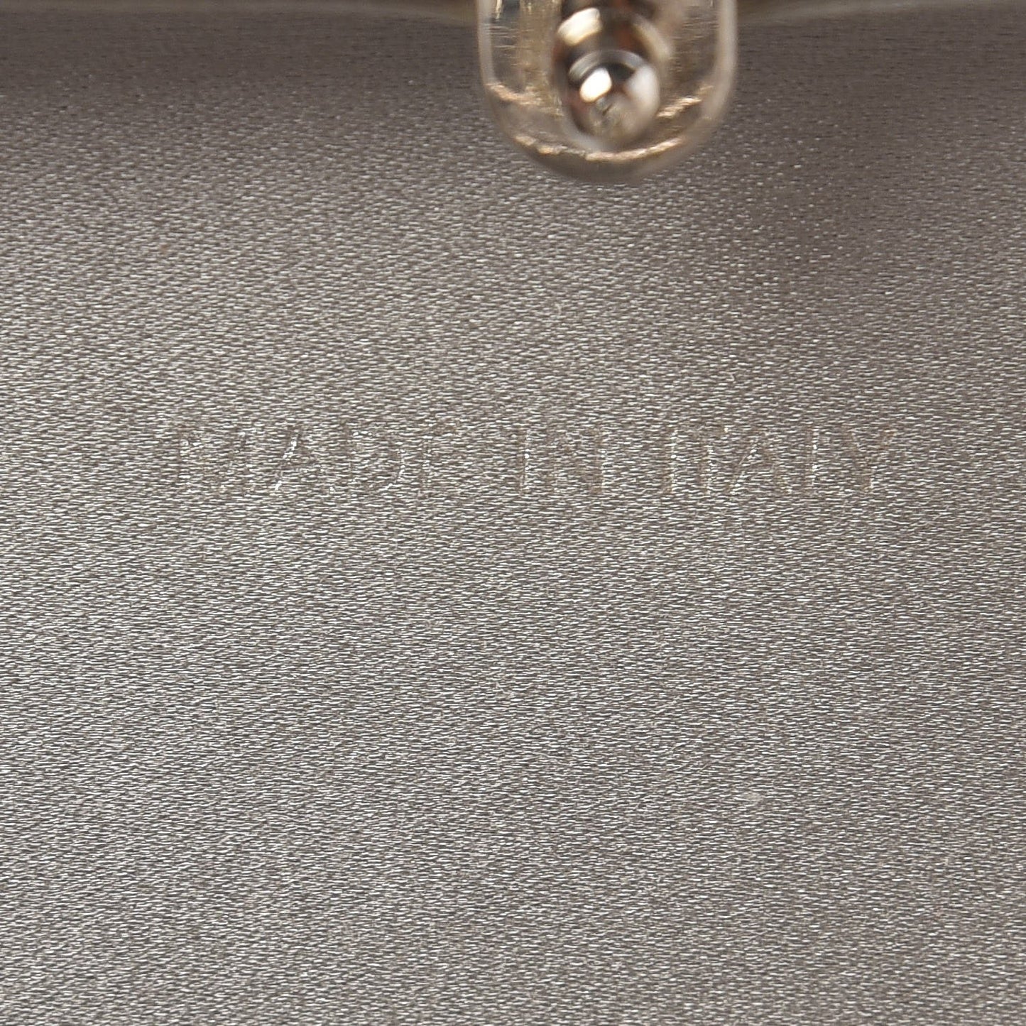 Satin Crystal Framed Evening Clutch Silver