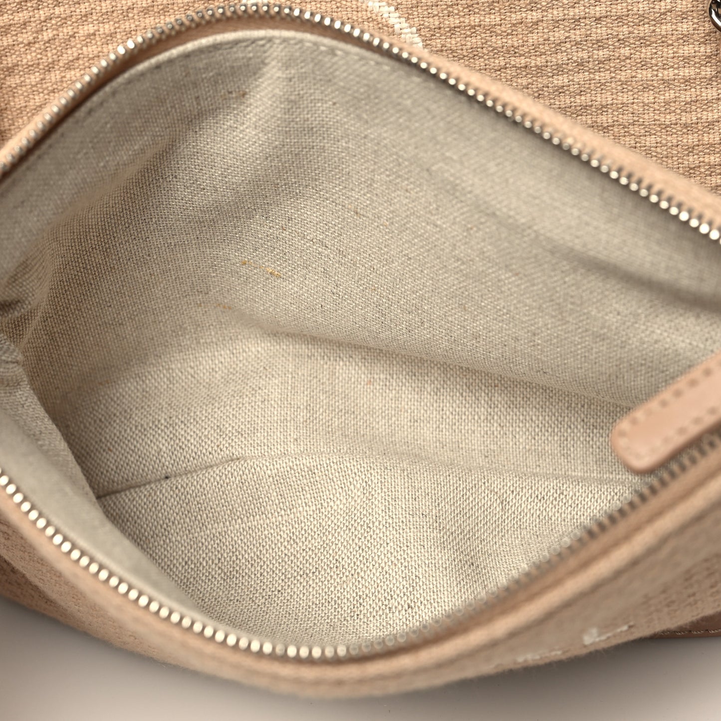 Mixed Fibers Small Deauville Tote Beige