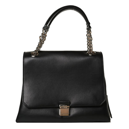 Miu Miu Soft Calfskin Top Handle Satchel Black 1 of 15
