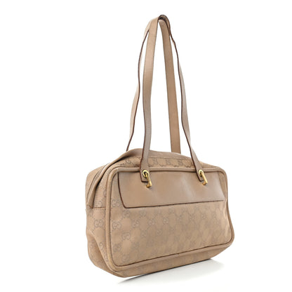 Gucci Monogram Satchel Beige 2 of 4