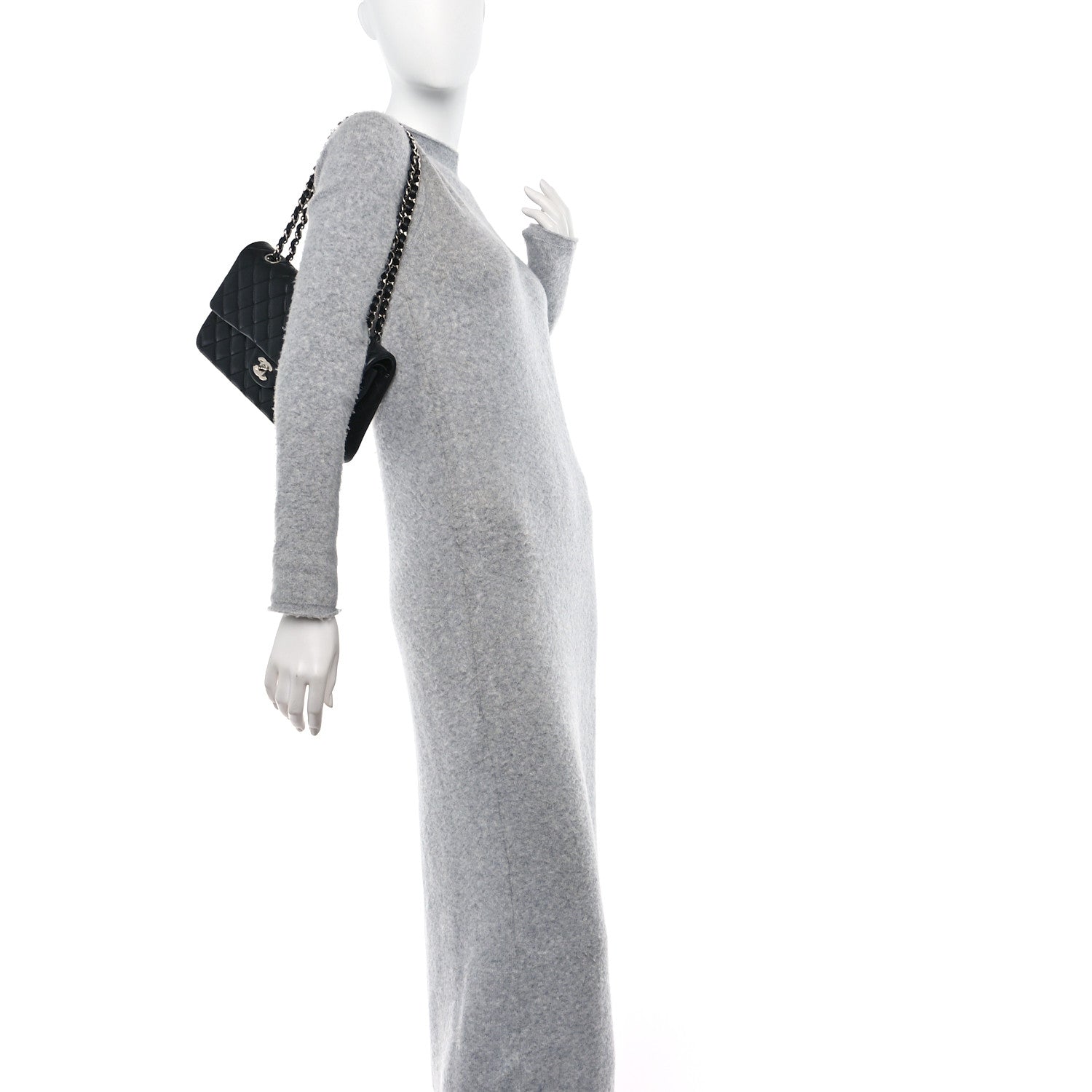 Chanel Lambskin Quilted Medium Double Flap Black 2 of 10