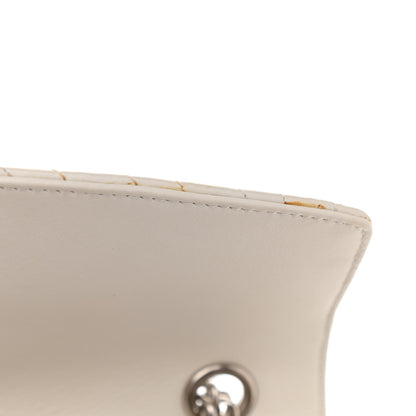 Balenciaga Calfskin Logo Matelasse M BB Chain Shoulder Bag Blanc Neige 13 of 15