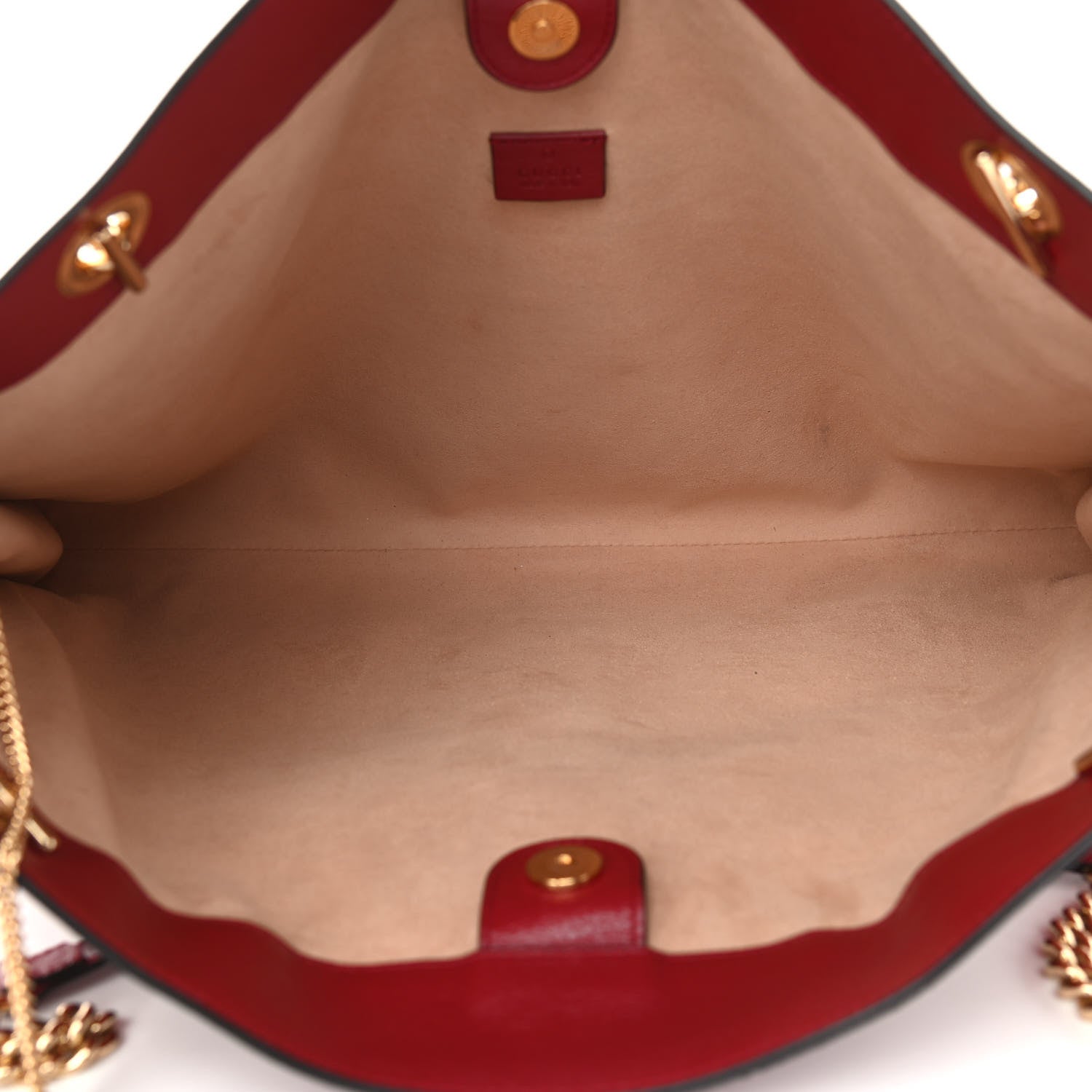 Gucci Calfskin Large Rajah Chain Tote Romantic Cherry 5 of 12