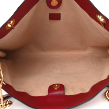 Gucci Calfskin Large Rajah Chain Tote Romantic Cherry 5 of 12