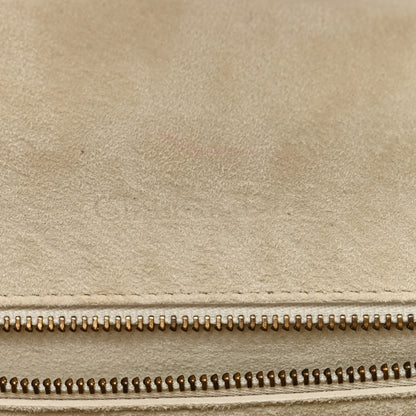 Christian Dior Metallic Patent Studded Small Diorama Flap Bag Silver 6 of 9