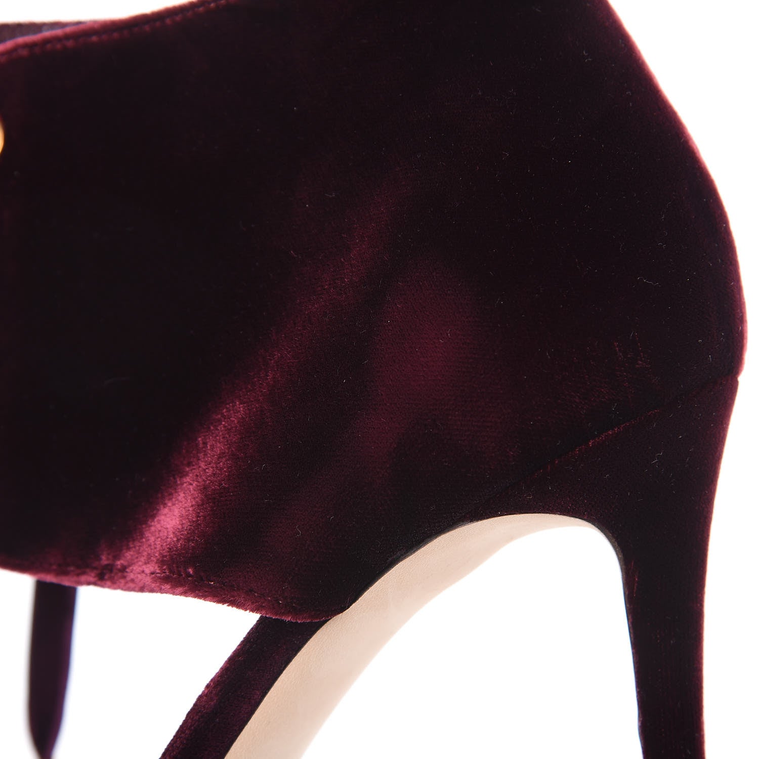 Jimmy Choo Velvet Lace Up Mari 100 Pumps 40.5 Bordeaux 10 of 13