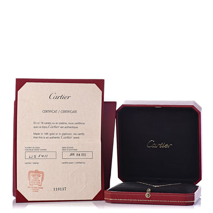 Cartier 18K Pink Gold Diamond Symbols Cross Pendant Necklace 7 of 7
