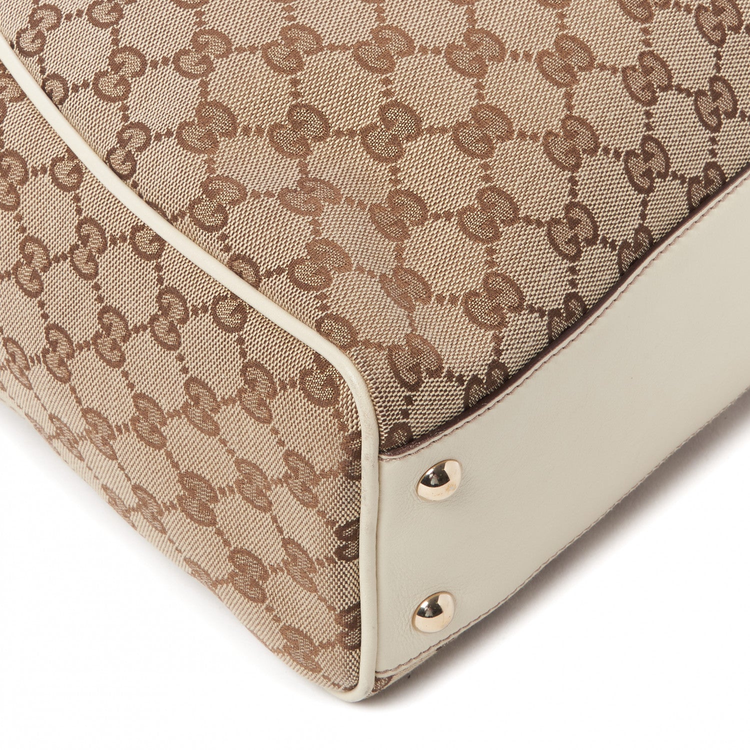 Gucci Monogram Peggy Braided Tote Off White 6 of 12