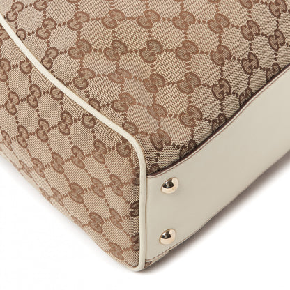 Gucci Monogram Peggy Braided Tote Off White 6 of 12