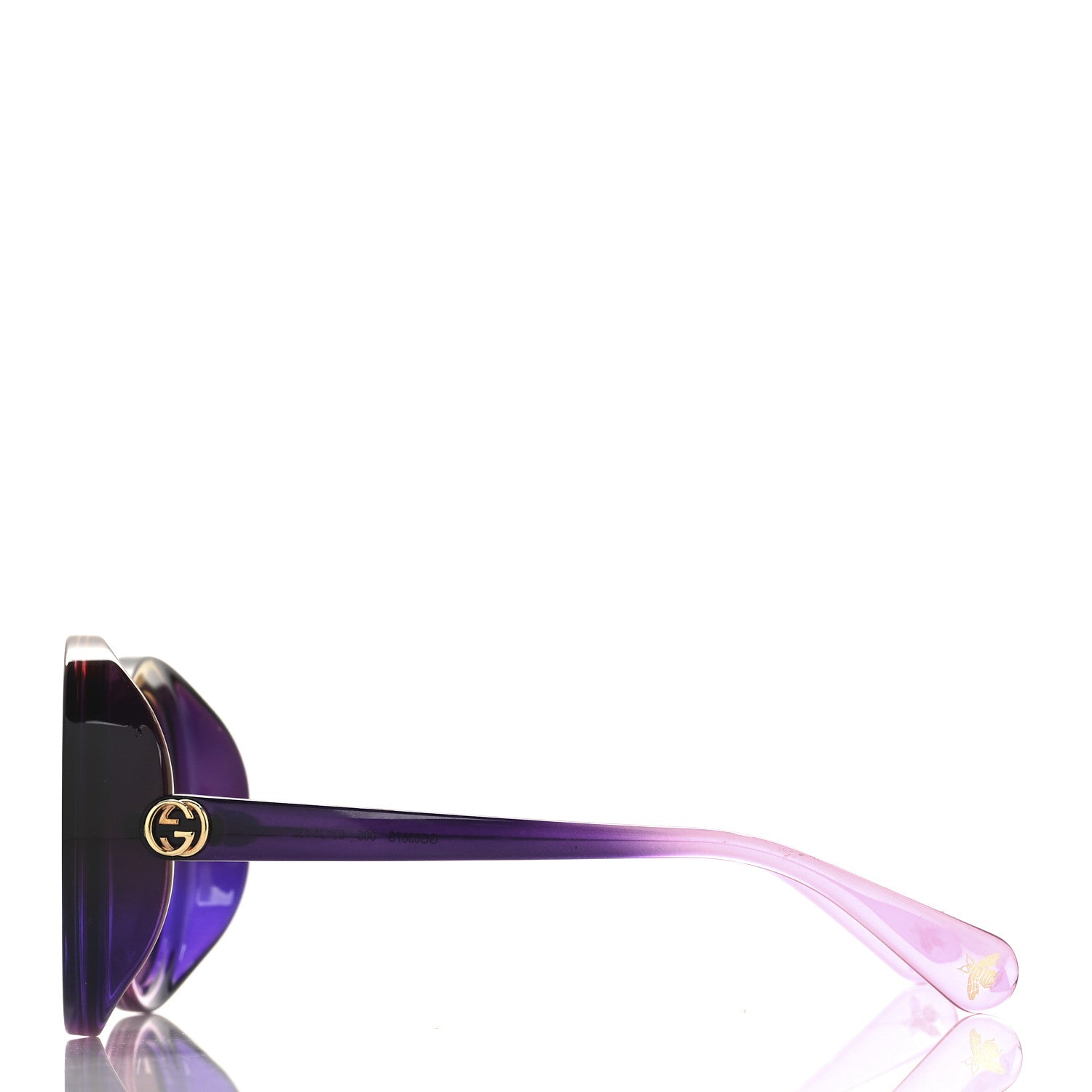 Gucci Acetate Round GG Sunglasses GG0367S Purple 3 of 7