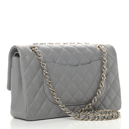 Chanel Caviar Quilted Medium Double Flap Grey 2 of 4